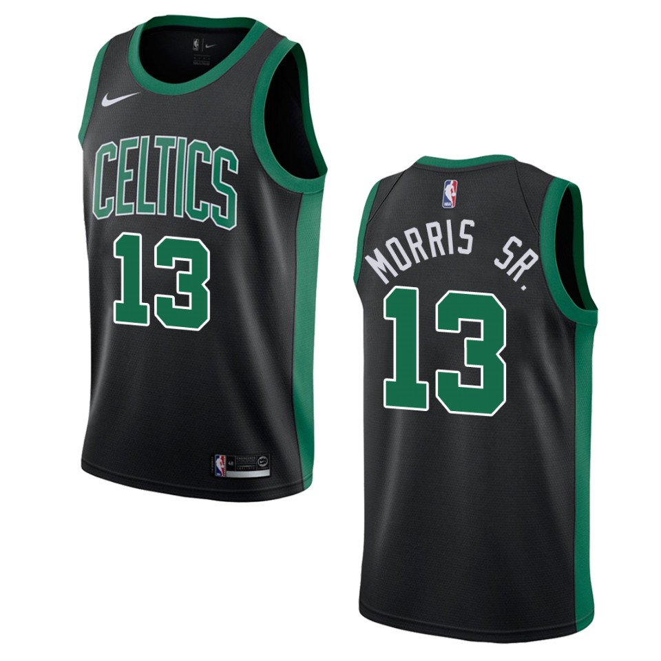 Men's Boston Celtics Marcus Morris #13 Swingman Sr. Statement Black Jersey 2401ETEG